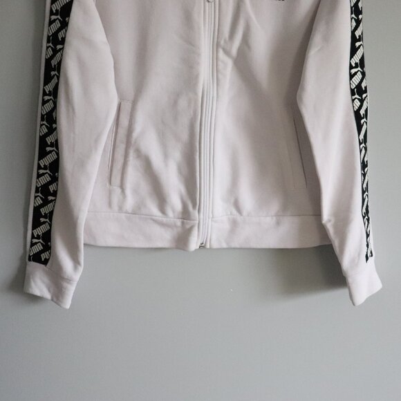 Puma Womens White Sz M Amplified Comfy Full Zip Casual Outdoor Track Jacket - Picture 11 of 12